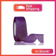 OZXCHIXU Shimmer Sheer Organza Ribbon, 1-1/2 inch x Continuous 50 Yard Purple Ch
