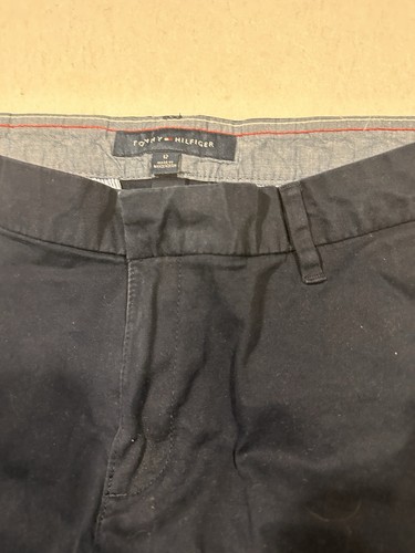 Bundle Women’s Tommy Hilfiger Navy Blue And Khaki Classic Chino Shorts Size 12 - Picture 5 of 10