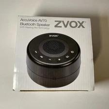 ZVOX AccuVoice AV70 Bluetooth Speaker Sound with Hearing Aid Tech White NEW