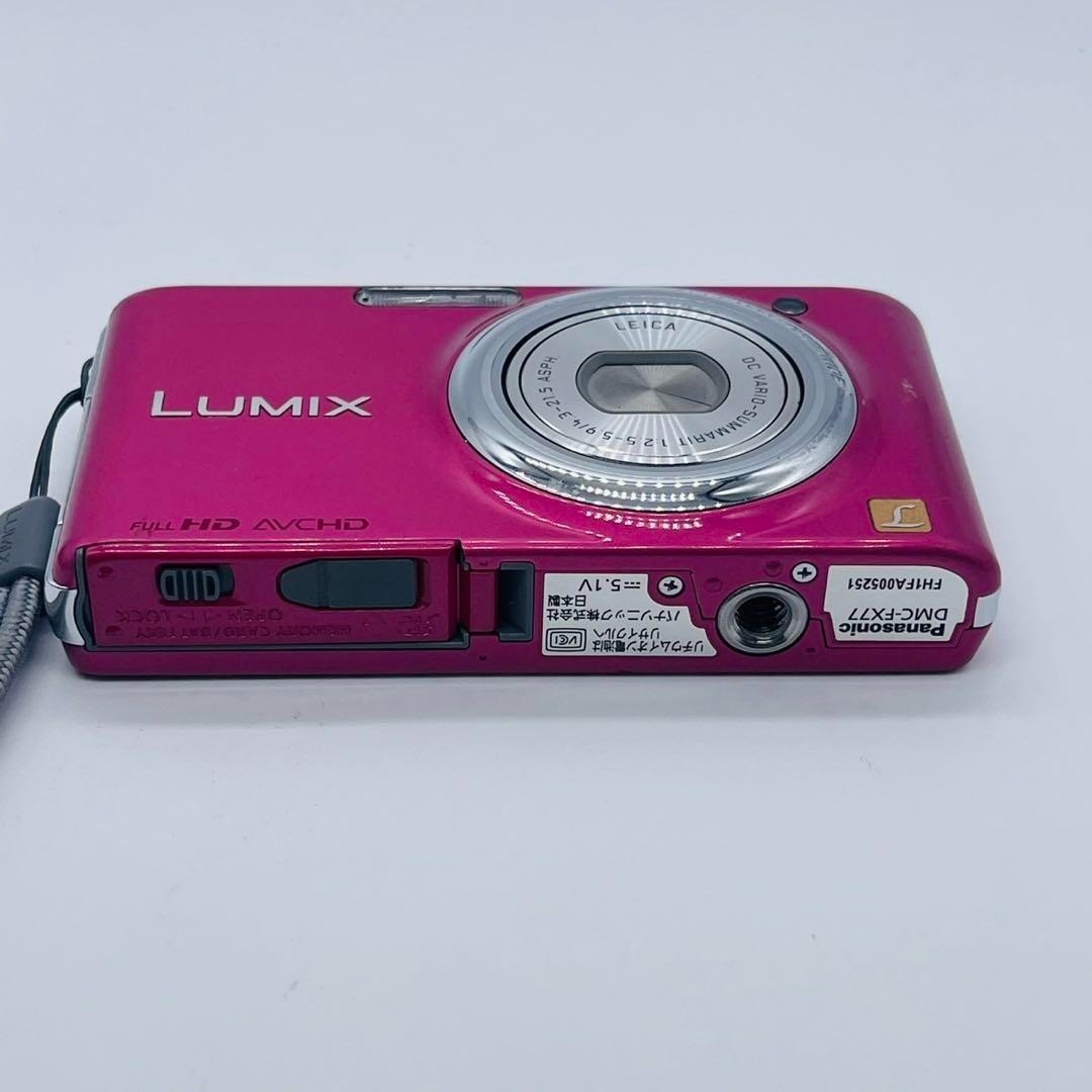 Panasonic DMC-FX77 ピンク Near MINT ] Panasonic Lumix Dmc-Fx77 Pink 24mm Wide Digital