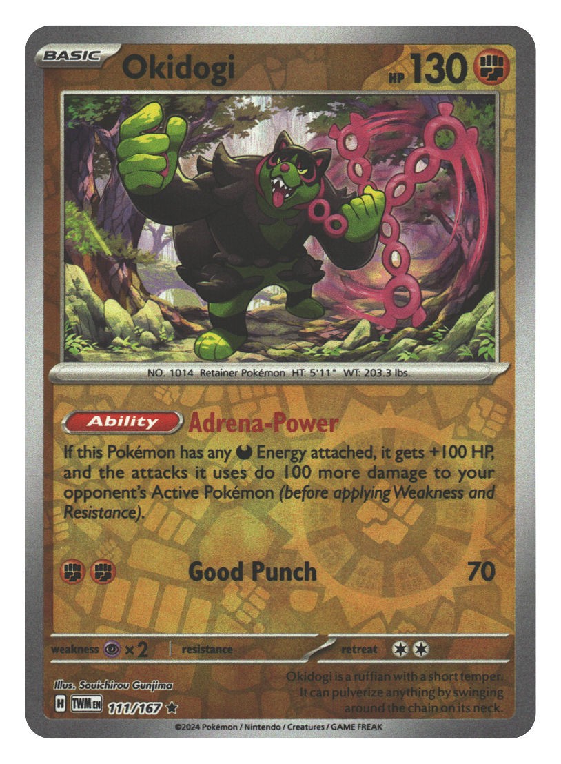 Reverse Holofoil Okidogi 111/167 NM Twilight Masquerade