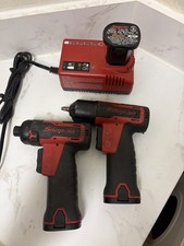 Snap-on Cts661 14 Cordless Screwdriver And Ct725 Impact Hex 3 Batteries