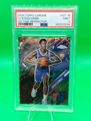2025 Topps Chrome VJ Edgecombe Base (PSA 9)