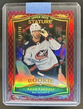 2024-25 Upper Deck Stature Adam Fantilli 2023-24 Update Red #/249 Blue Jackets
