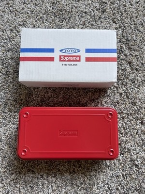 Supreme l toolbox 赤 Supreme Diamond Plate Tool Box Red Box Logo FW18 Brand New | eBay