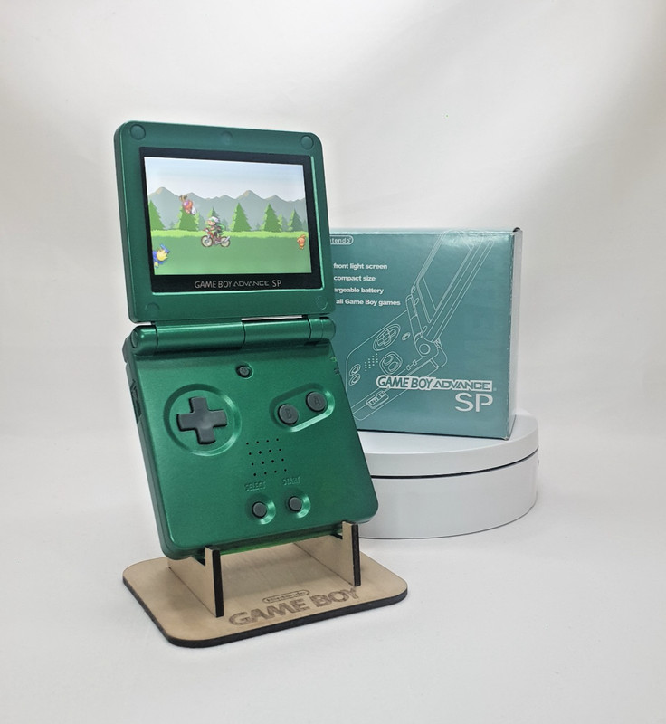Nintendo Game Boy Advance SP – AGS–001 – Rayquaza/Pokémon – GBA SP Backlit/IPS