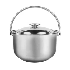 20 Quart Stock Pot, Stainless Steel Metal Soup Pot with Lid for Cooking,
