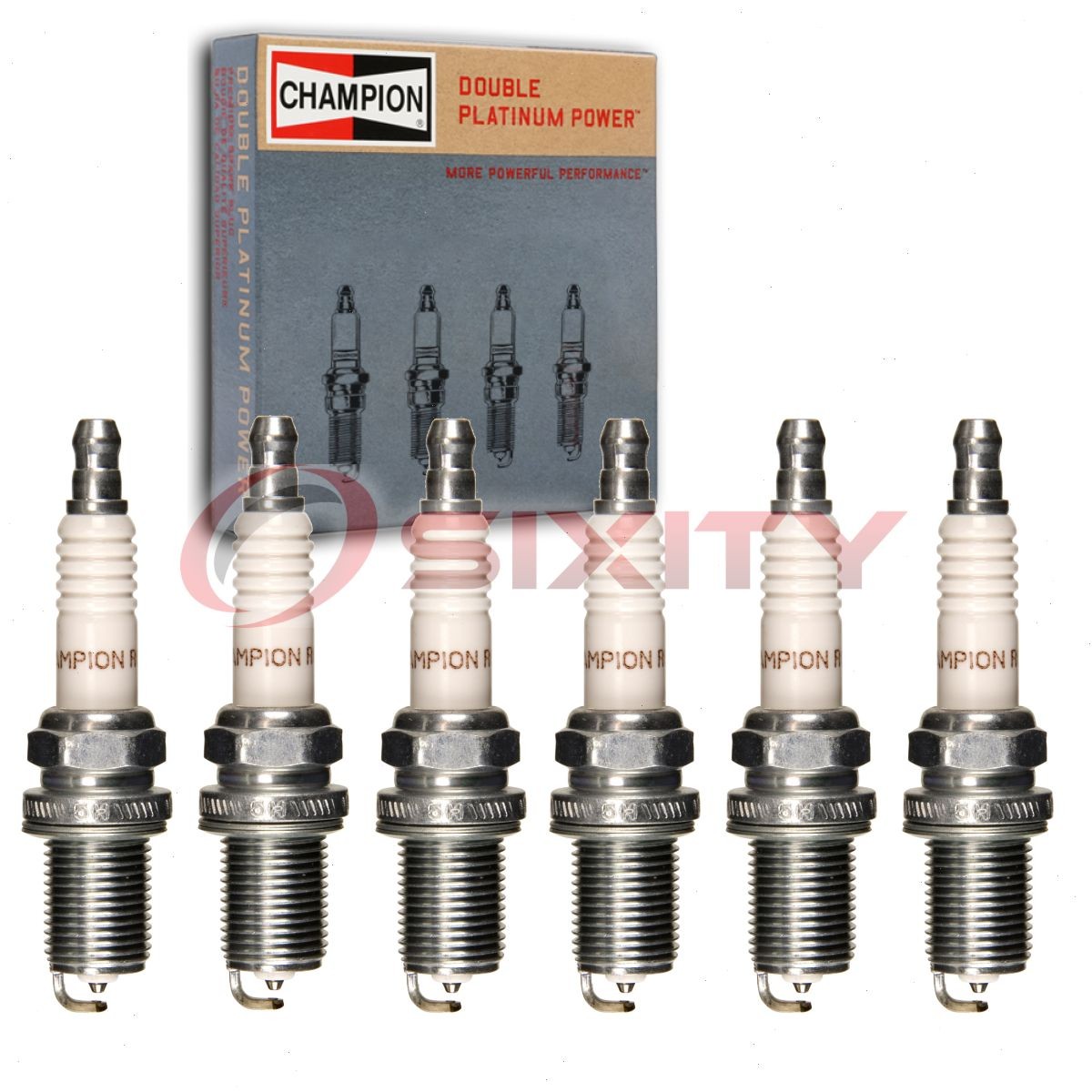 6 pc Champion Double Platinum 7346 Spark Plugs for V99-75-0031 RC10PYP4 nq