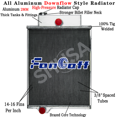 #ad #ad 4 Row Tractor Radiator fit John Deere 4000 4020 Diesel or Gas AR49454 AR46434 $259.00