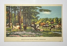 Vintage Postcard - Posted - Greetings From Derby Vermont