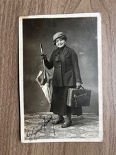 Vintage Studio Photographic Romanian Postcard