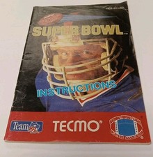 Tecmo Super Bowl Nintendo NES Instruction Manual Booklet ONLY