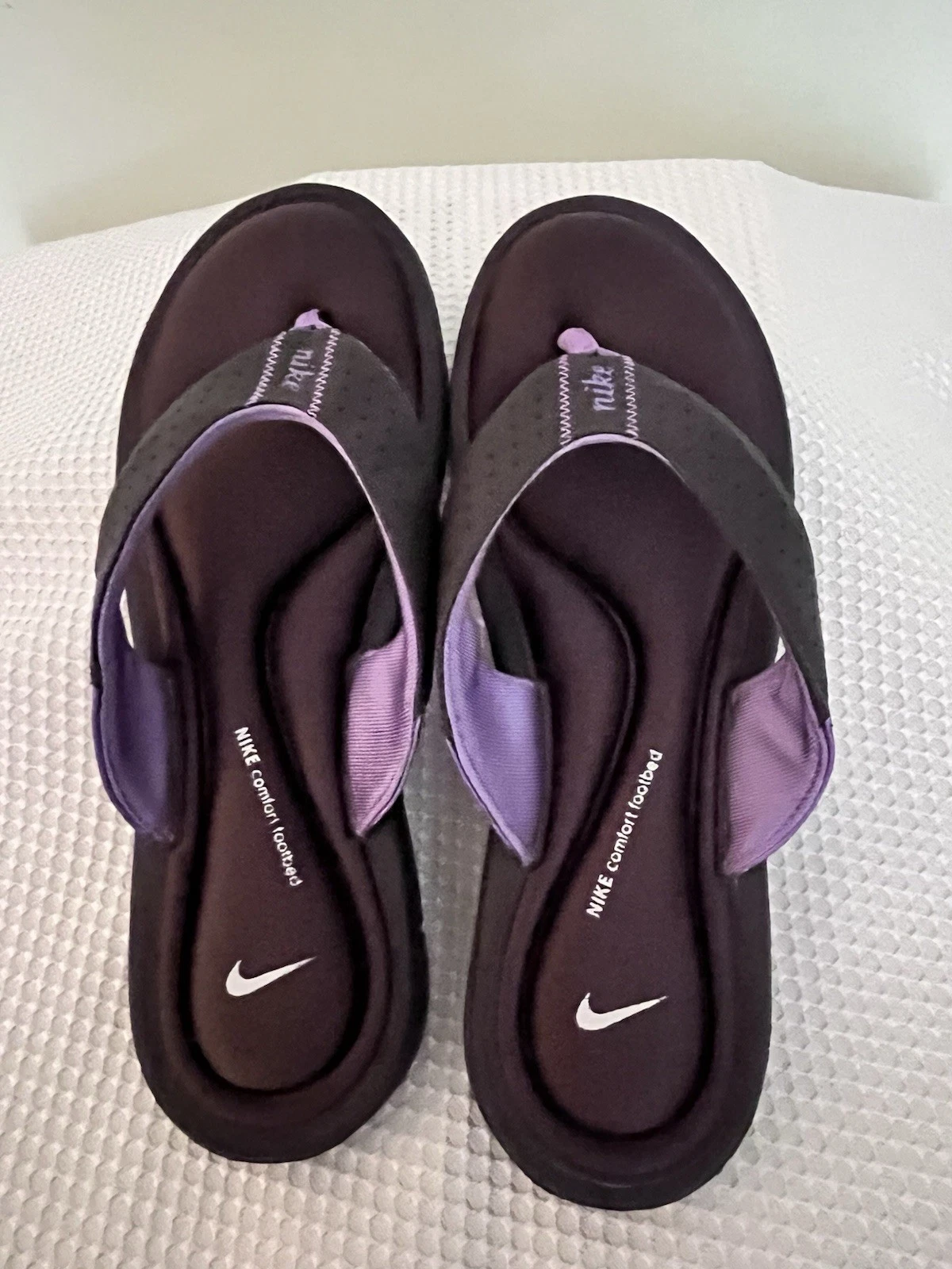 Sandali donna Nike Comfort plantare marrone viola tanga taglia 11