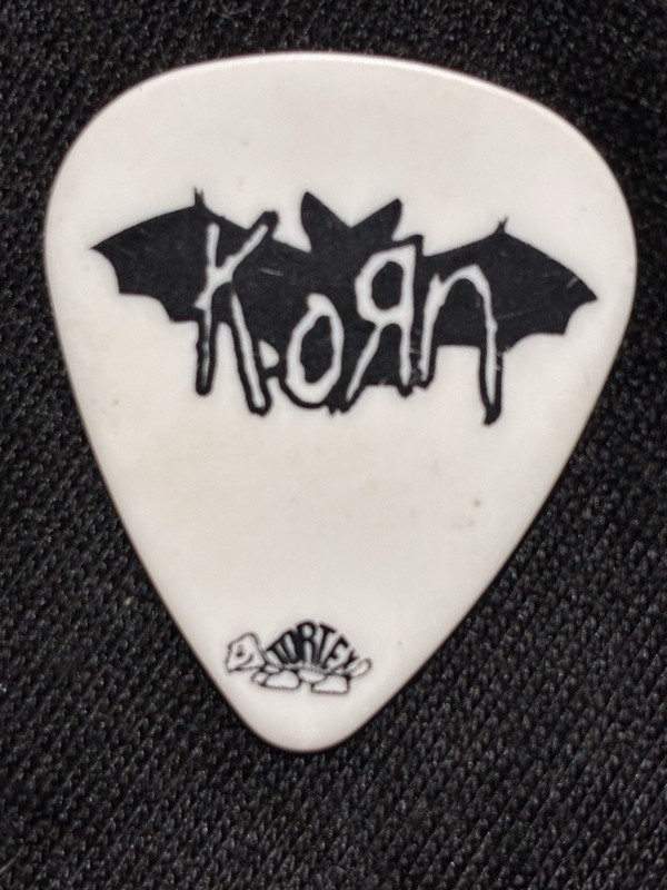 Korn James Munky Shaffer Guitar Pick 2010 Remember Who You Are Tour WHITE/BLACK