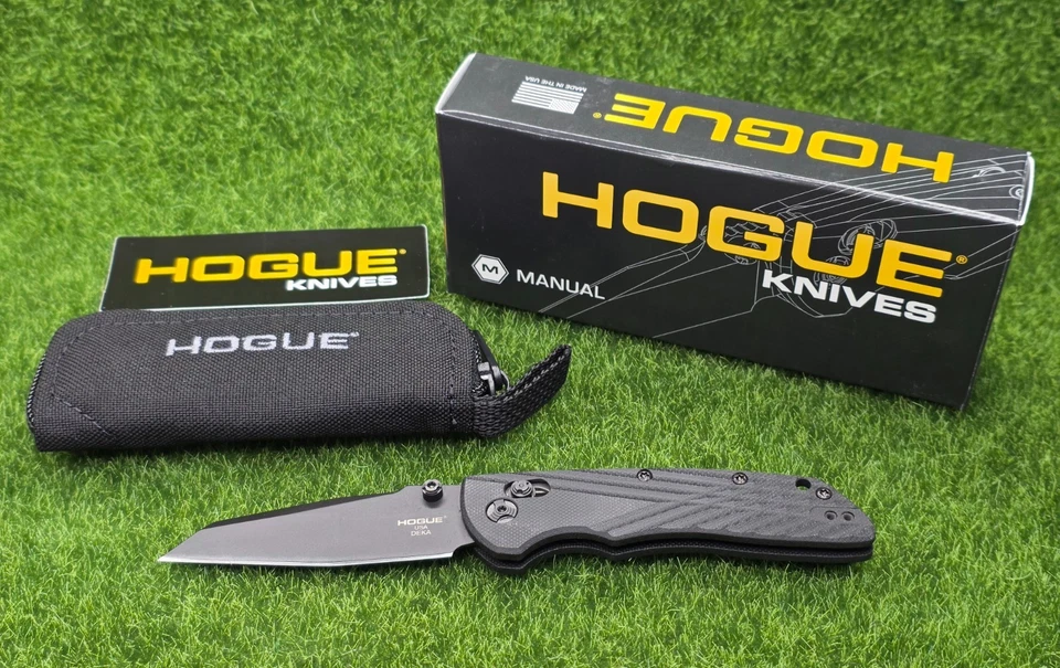 Navaja de Bolsillo Hogue Deka 3.25" Plegable EDC Wharncliffe Hoja Negra, G10 - 24266 Foto 2 de 4