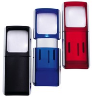 Wedo Rechtecklupe Mit Led-Beleuchtung, Transluzent-Blau