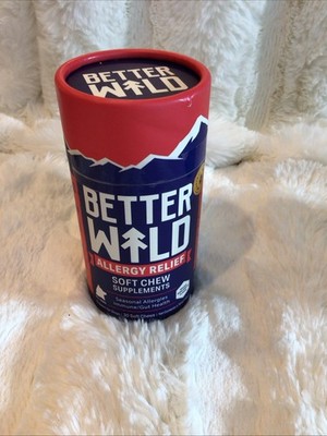 Better Wild Dog Allergy Relief Soft Chews Skin Itching Scratching 30ct