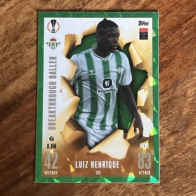 Match Attax Extra 2023/24 Luiz Henrique Emerald Parallel (Beschreibung lesen)