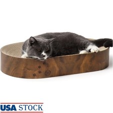 Stylish Cat Scratcher Bed Indoor Use Cozy Playful Design Eco-Friendly Material