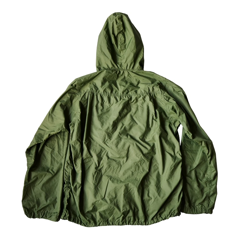Vintage White Stag Jacket Mens Large Green 40s 50s Anorak Hooded Packable Talon - Image 2 of 4