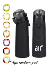 1pc Air Water Bottle With 1pc Random Flavor Pods Portable Transparent With