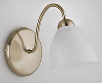 Moderne Wandleuchten 1X60W/E27 Antikes Gold Weiß IP20