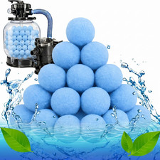 3 Lbs Pool Filter Balls for Sand Filter, Reusable Pool Fiber Filter Balls