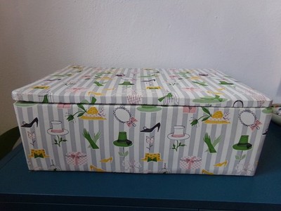 große Box Behälter Aufbewahrung Kästchen 50er Jahre
