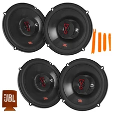 JBL STAGE3 2-Pairs of Stage3 637FAM 6.5" 3-Way Coaxial Speakers - No Grills