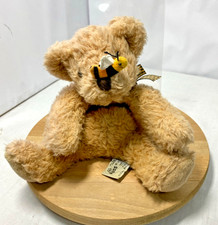 Russ Berrie Buzz Teddy Bear Honey Bee On Nose Soft Plush Cuddly Toy 20cm Used