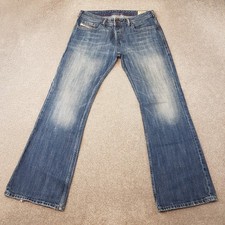 Diesel Mens Jeans 32x30 Blue Zathan 0070N Regular Bootcut Flare Stone W32 L30