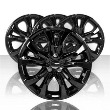 4 Black 18 Wheel Skins Hub Caps Full Rim Covers For Kia Telluride Lx 2020-2022 4 Black 18 Wheel Skins Hub Caps Full Rim Covers For Kia Telluride Lx 2020-2022