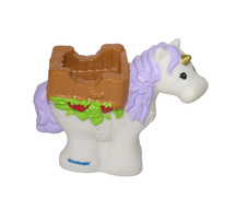 Fisher Price Little People White Unicorn Horse Fairy Tree House Royal Kingdom