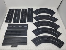 Vintage Aurora Model Motoring HO Scale Slot Car Track 1970s Lot. 90 Pieces Used