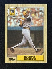 1987 Topps Barry Bonds Pittsburgh Pirates Rookie Card #320. rookie card picture