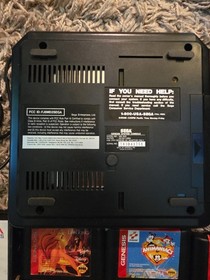 Sega Genesis Console Bundle 2 OEM Controllers 10 Games Sonic 2 Tested