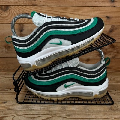 Nike Schuhe Damen Größe UK 3,5 Air Max 97 Stadium Grün Weiß Schwarz Turnschuhe GS