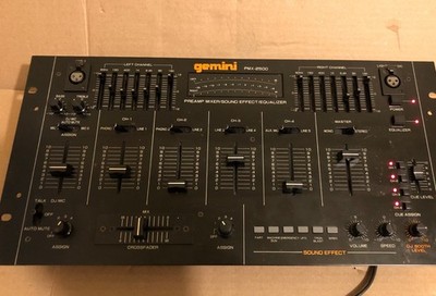 Gemini PMX-2500 4-Channel Preamp Mixer/Equalizer w