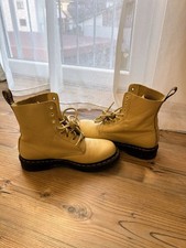 Dr. Martens Damen Stiefel Boots Stiefelette Schnürboots Vanille Gelb   Gr. 39