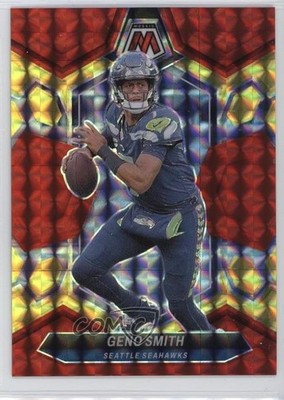 2024 Panini Mosaic Choice Fusion Red & Yellow Prizm 46/80 Geno Smith #197 16wc