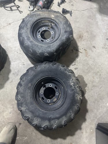 Kawasaki Mule 610 4x4 Tire and Rim AT 24x9-10 off 2009 1 leaks air 1 holds
