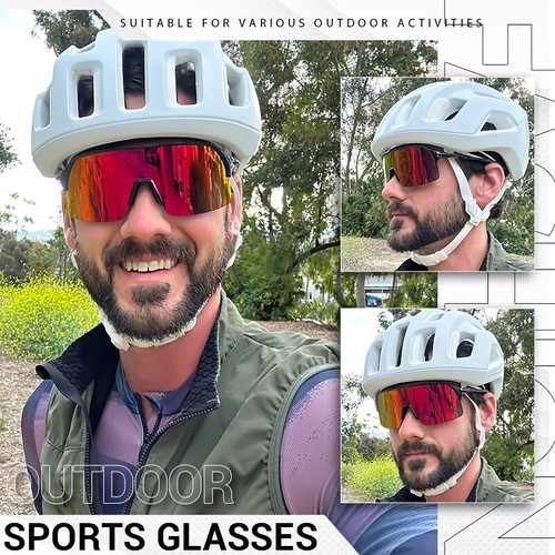 Cycling Sunglasses Men Women Mountain Bike Glasses UV Protection Driving Goggles - Picture 10 of 20