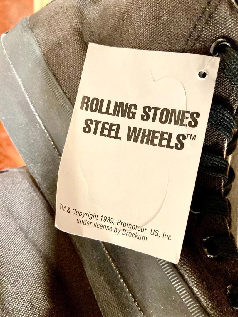 80s!USA! Converse Rolling Stones black high cut silver box / Not for sale