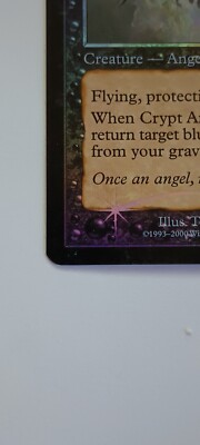 MTG CRYPT ANGEL INVASION FOIL RARE BLACK CREATURE LP/NM RETRO
