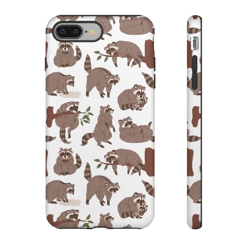 Raccoon Forest Phone Case - Cute Woodland Design, Animal Lover Gift - Dual Layer - Picture 66 of 177