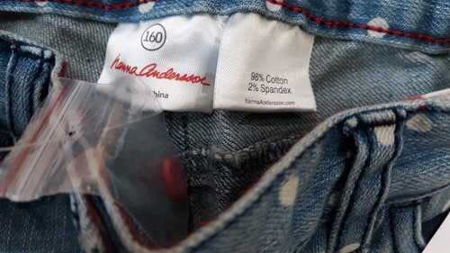 Hanna Andersson Girls Not So Skinny Dot Jean Pant Size 160 (14 US) - Picture 4 of 9