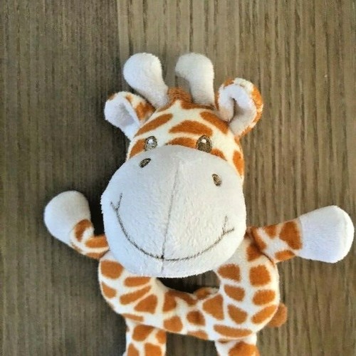 Menge 2 Baby Kleinkind Rasseln Spielzeug Giraffe Zebra Weich Plüsch - Bild 5 von 6