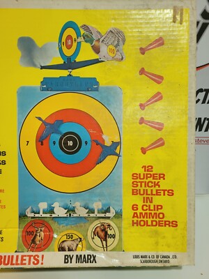 Vintage 1960s Marx Targetland Tin Rifle Range Playset No. 5650
