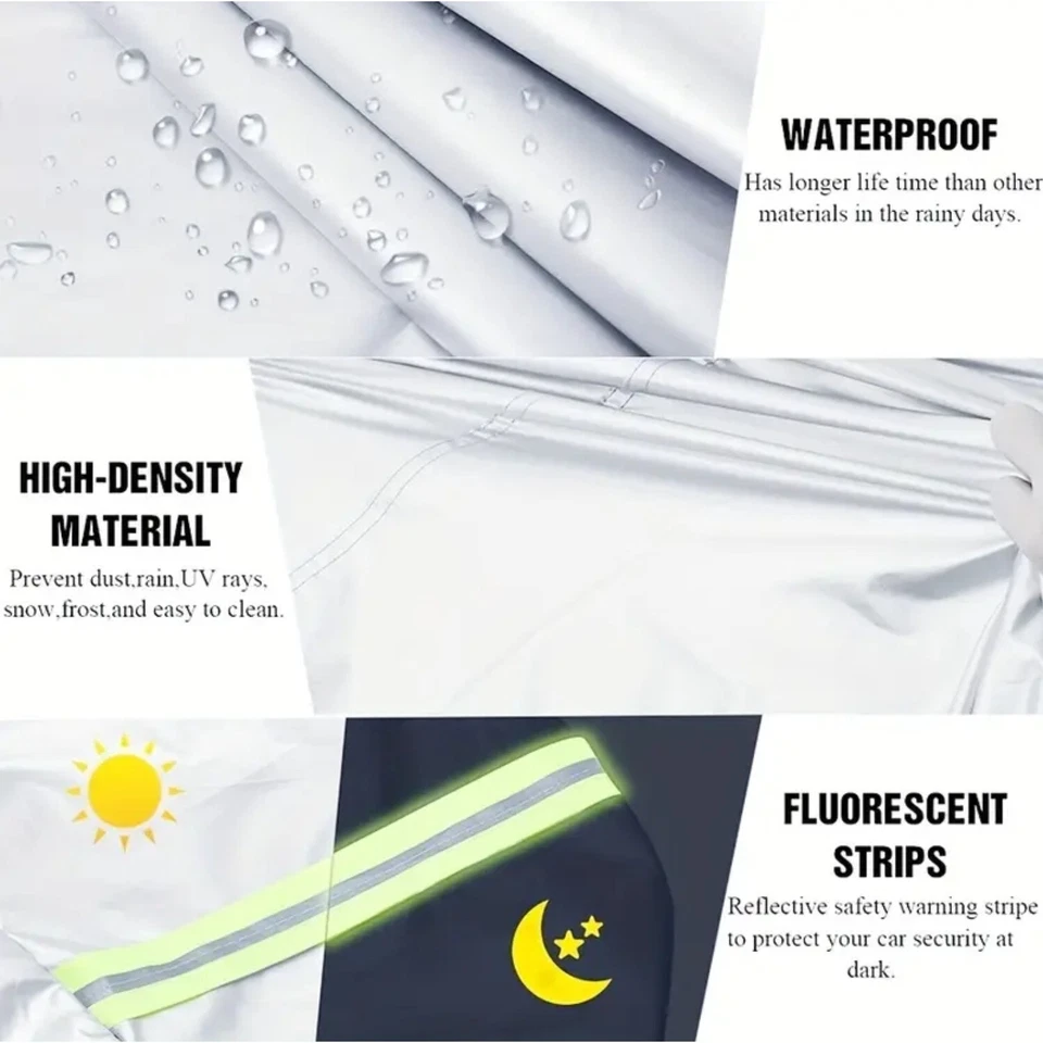 For Pontiac Firebird Full Car Cover Outdoor Dust Sun UV All Weather Protection - Image 2 of 4