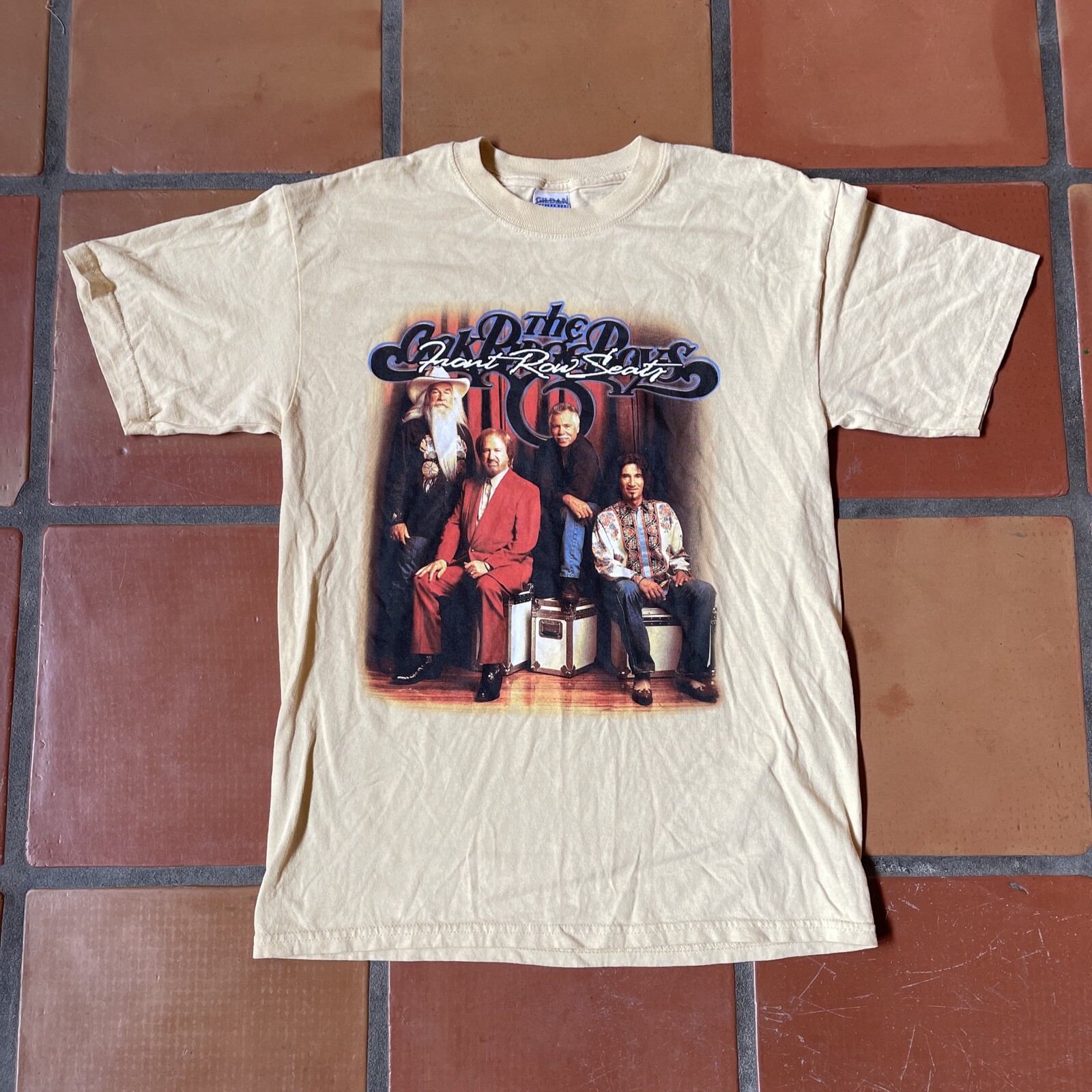 T shirt vintage Gildan media The Oak Ridge ragazzi fila anteriore grafica maglietta vintage